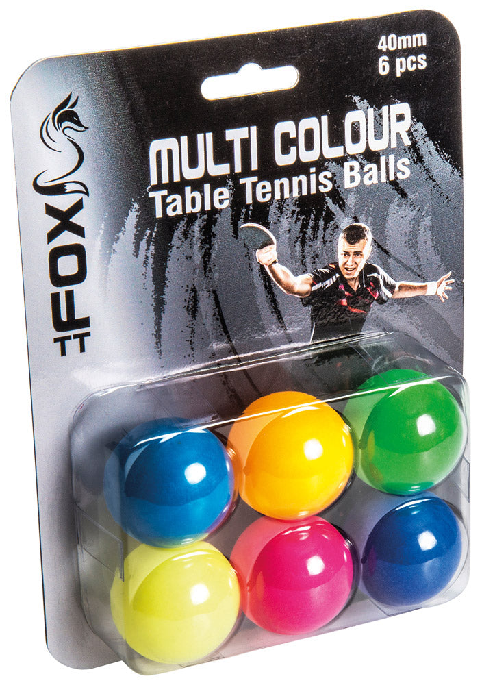 Fox Multi Colour Table Tennis Balls