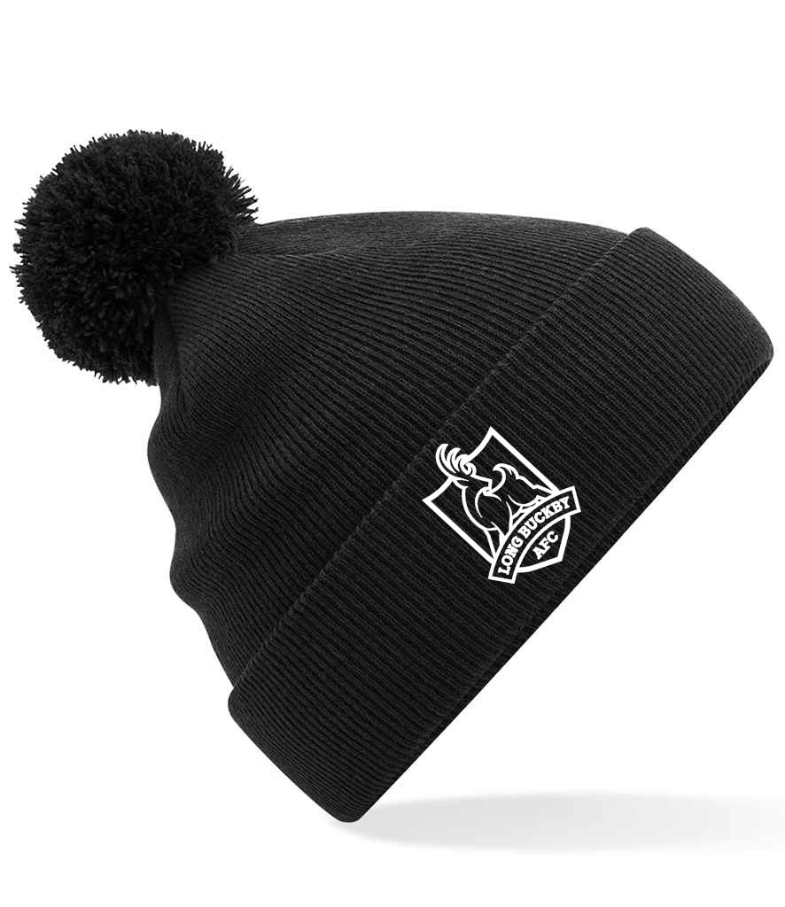 LONG BUCKBY BOBBLE HAT WITH EMBROIDERED CLUB BADGE