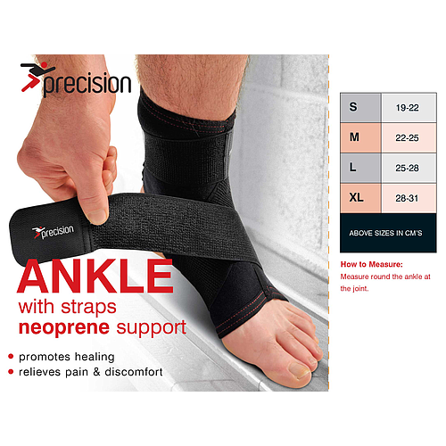Precision Ankle Neoprene Support With Straps