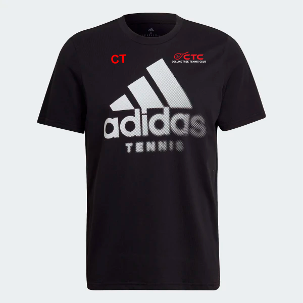 Collingtree TC Adidas Category Tennis Tee Black
