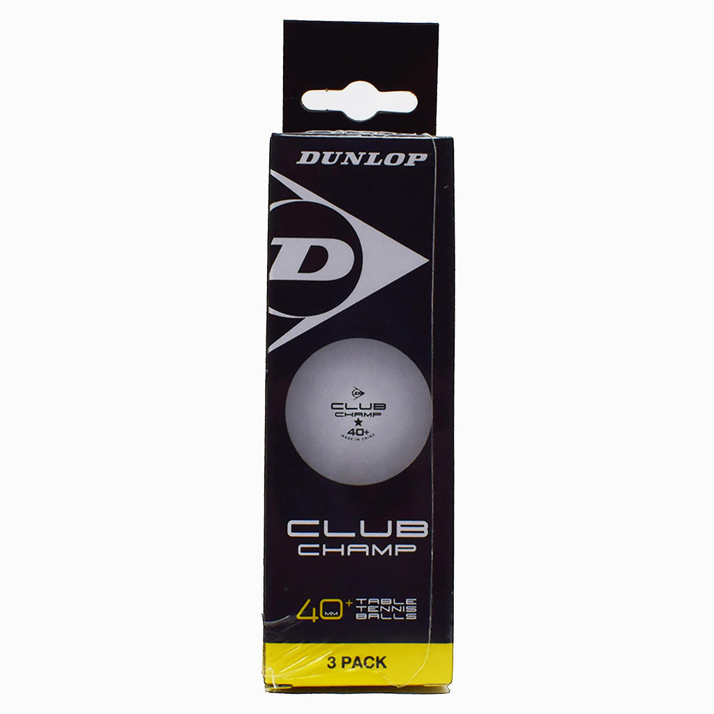 Dunlop Club Champ 1 Star Table Tennis Balls 3 Pack