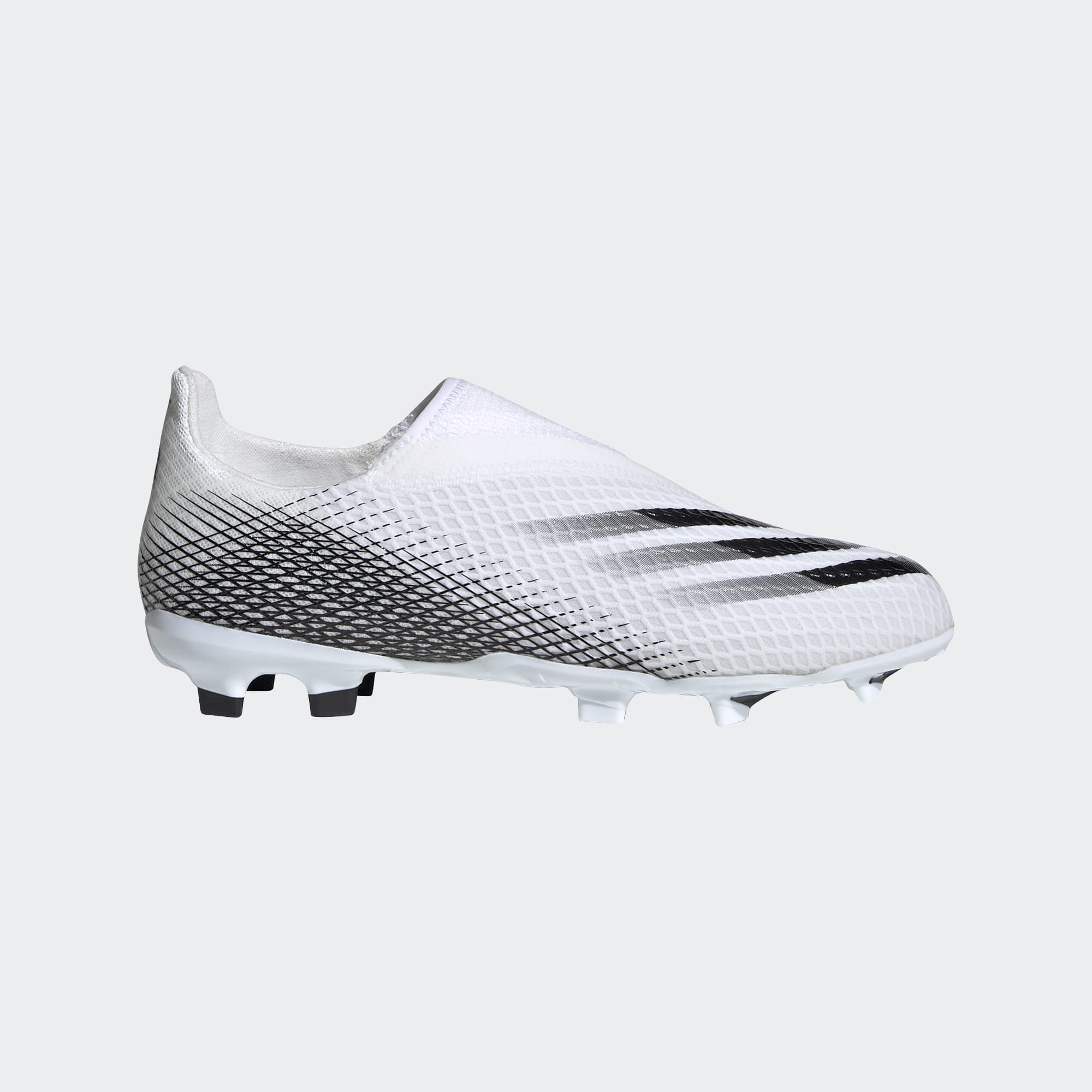 Adidas X Ghosted.3 Laceless FG Adult Football Boots White/Black – HENRY