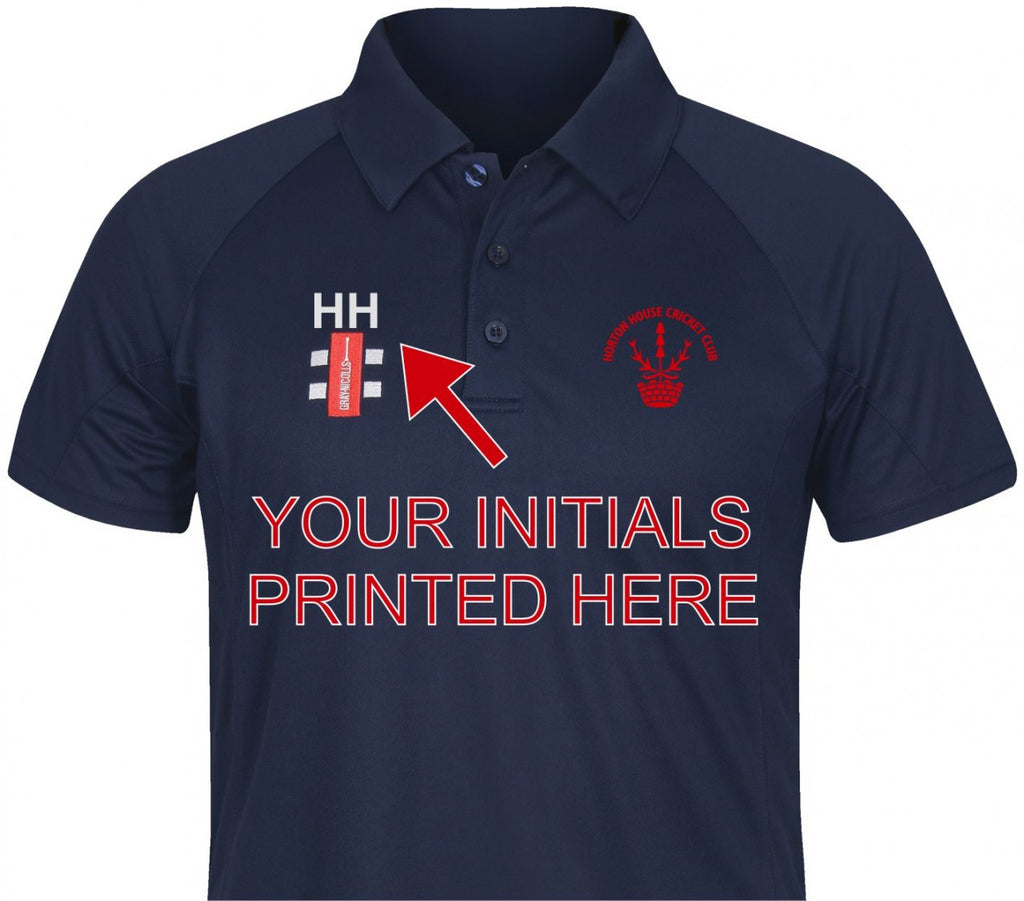 Printed Initials Horton House Cricket Club