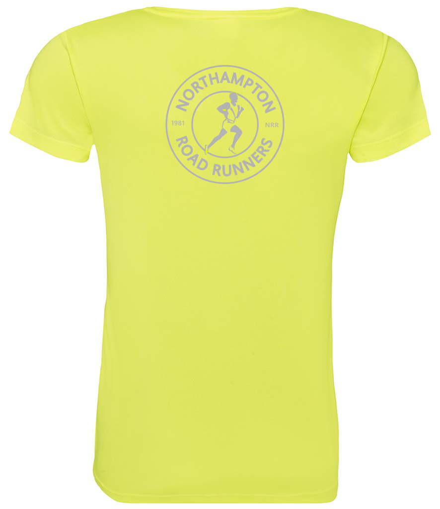 Northampton Road Runners Ladies Cool HiVis T-Shirt
