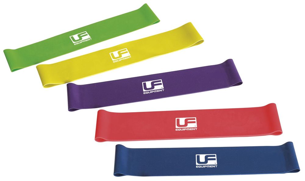 Urban Fitness Resistance Band Loop 10 Inch Set of 5